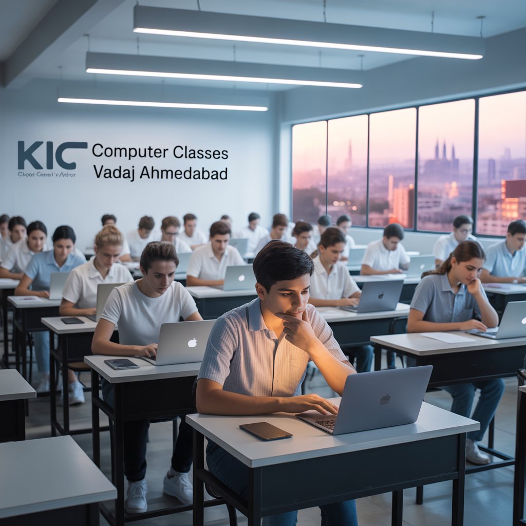 Bright modern computer lab interior - Professional training environment